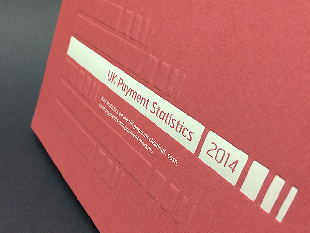 Blind Emboss, White gloss foil blocking