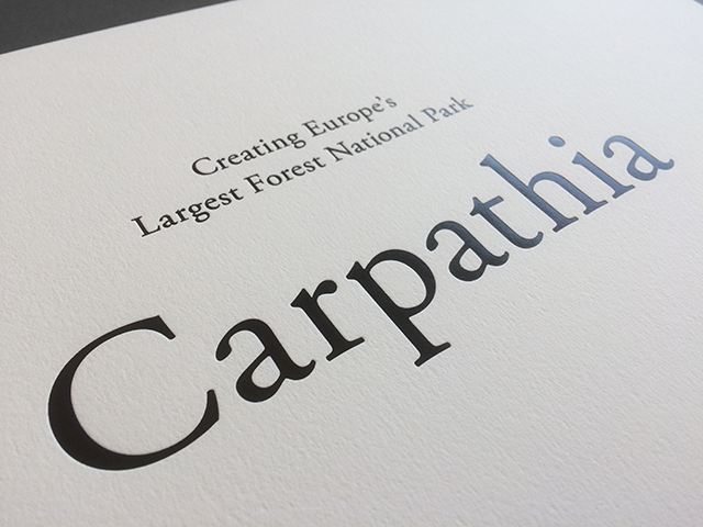 Front cover black foil for Foundation Carpathia
