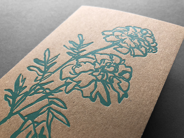 Lucy Auge letterpress card