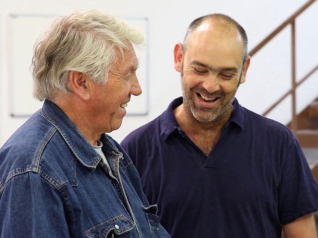 Don McCullin and Ally Baron at Opal Print Bath